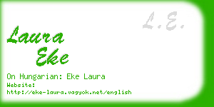 laura eke business card